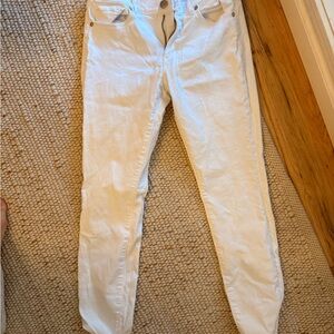 LOFT Women's Cream Skinny Jeans